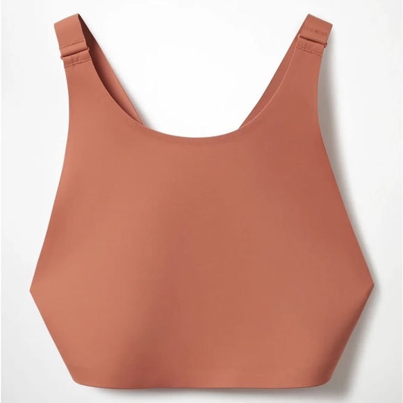 COS, Open-Back Bikini Top, Brown, Size 8 - Picture 2 of 8